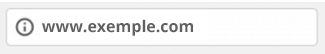 exemple de site non sécurisé dans Google Chrome
